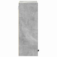 Produktbild för Badrumsskåp Väggmonterad med dörr Betonggrå 39 x 23,5 x 65 cm
