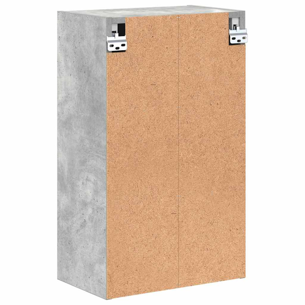Produktbild för Badrumsskåp Väggmonterad med dörr Betonggrå 39 x 23,5 x 65 cm