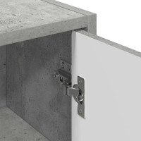 Produktbild för Badrumsskåp Väggmonterad med dörr Betonggrå 39 x 23,5 x 65 cm