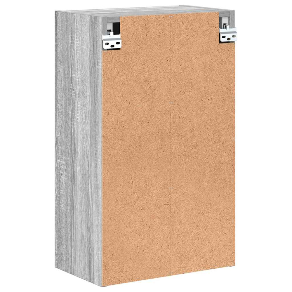 Produktbild för Badrumsskåp Väggmonterad med dörr Grå Sonoma 39 x 23,5 x 65 cm