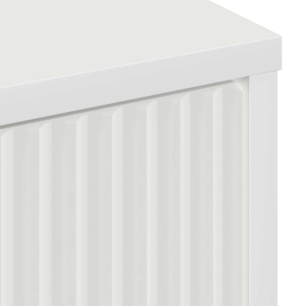 Produktbild för Badrumsskåp Vit 39,5 x 36 x 88 cm Konstruerat trä & Metall