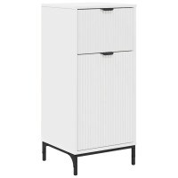 Produktbild för Badrumsskåp Vit 39,5 x 36 x 88 cm Konstruerat trä & Metall