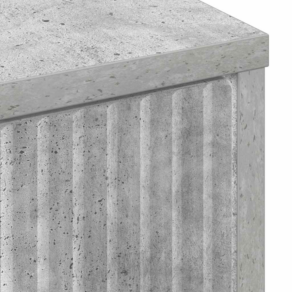 Produktbild för Badrumsskåp med låda med lagring Betonggrå 39,5 x 36 x 88 cm