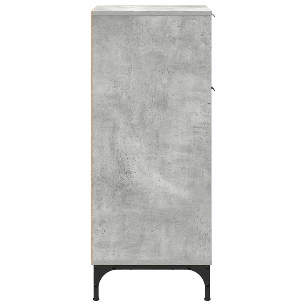 Produktbild för Badrumsskåp med låda med lagring Betonggrå 39,5 x 36 x 88 cm