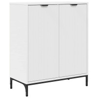 Produktbild för Sideboard Vit 69,5 x 33 x 82 cm Konstruerat trä