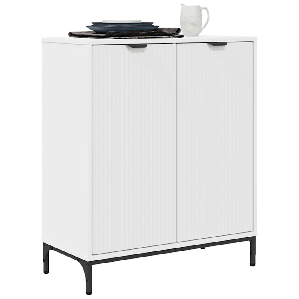 Produktbild för Sideboard Vit 69,5 x 33 x 82 cm Konstruerat trä