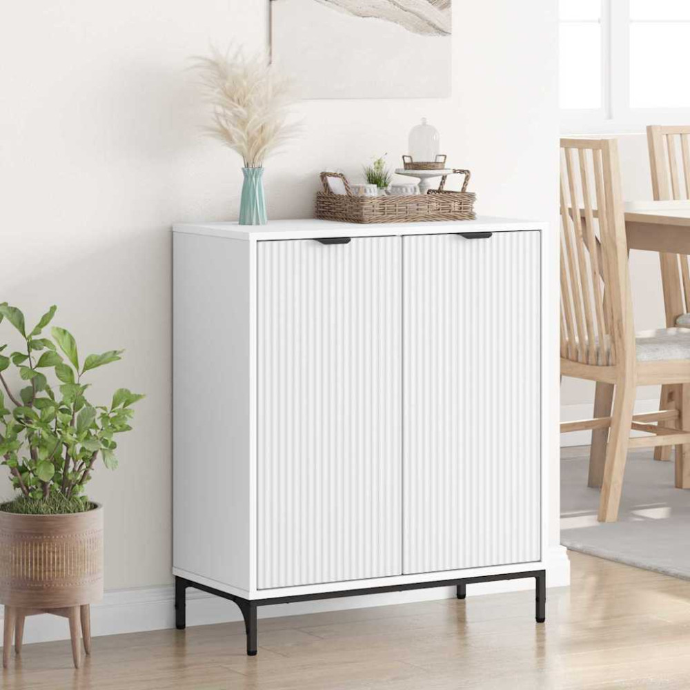 Produktbild för Sideboard Vit 69,5 x 33 x 82 cm Konstruerat trä