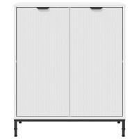 Produktbild för Sideboard Vit 69,5 x 33 x 82 cm Konstruerat trä