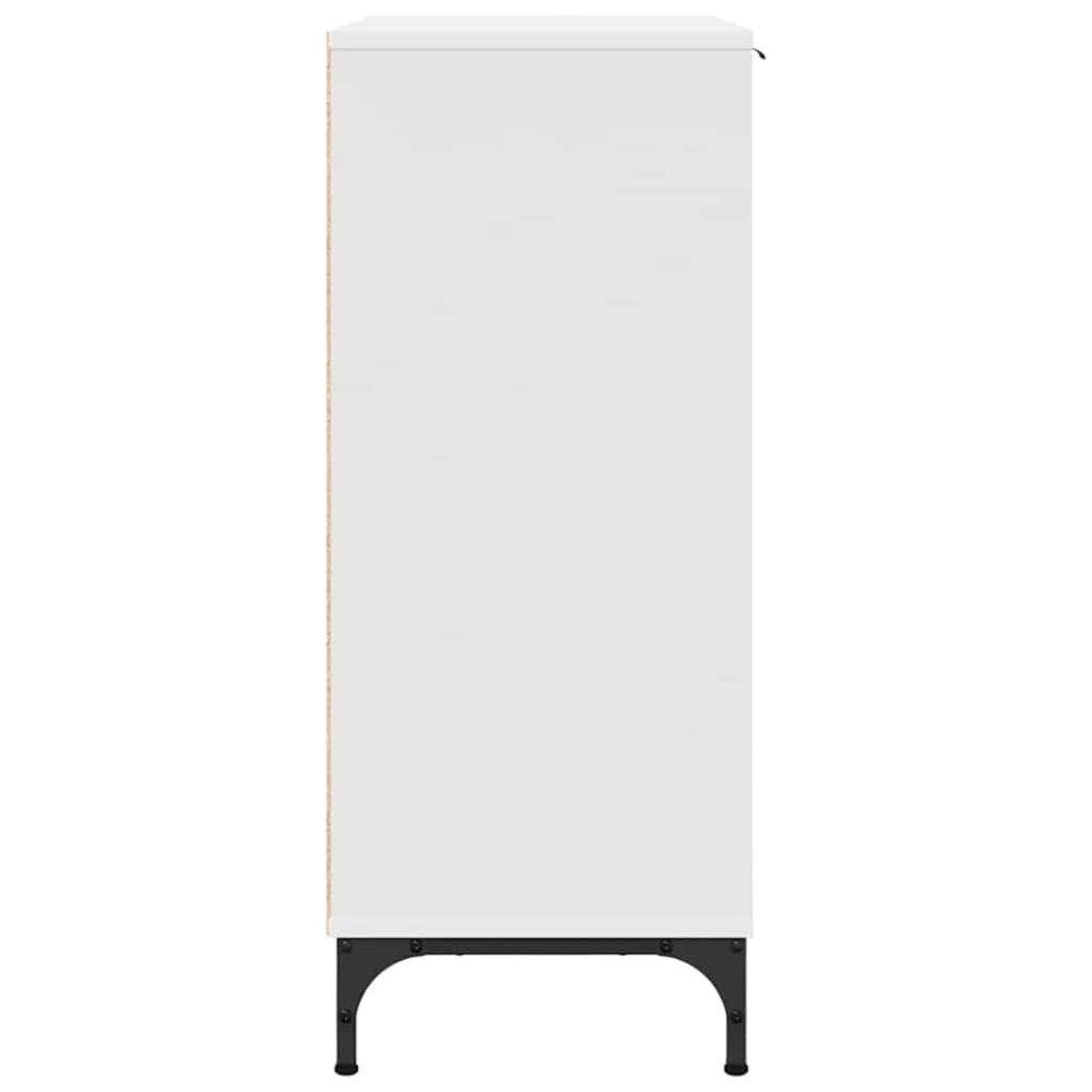 Produktbild för Sideboard Vit 69,5 x 33 x 82 cm Konstruerat trä