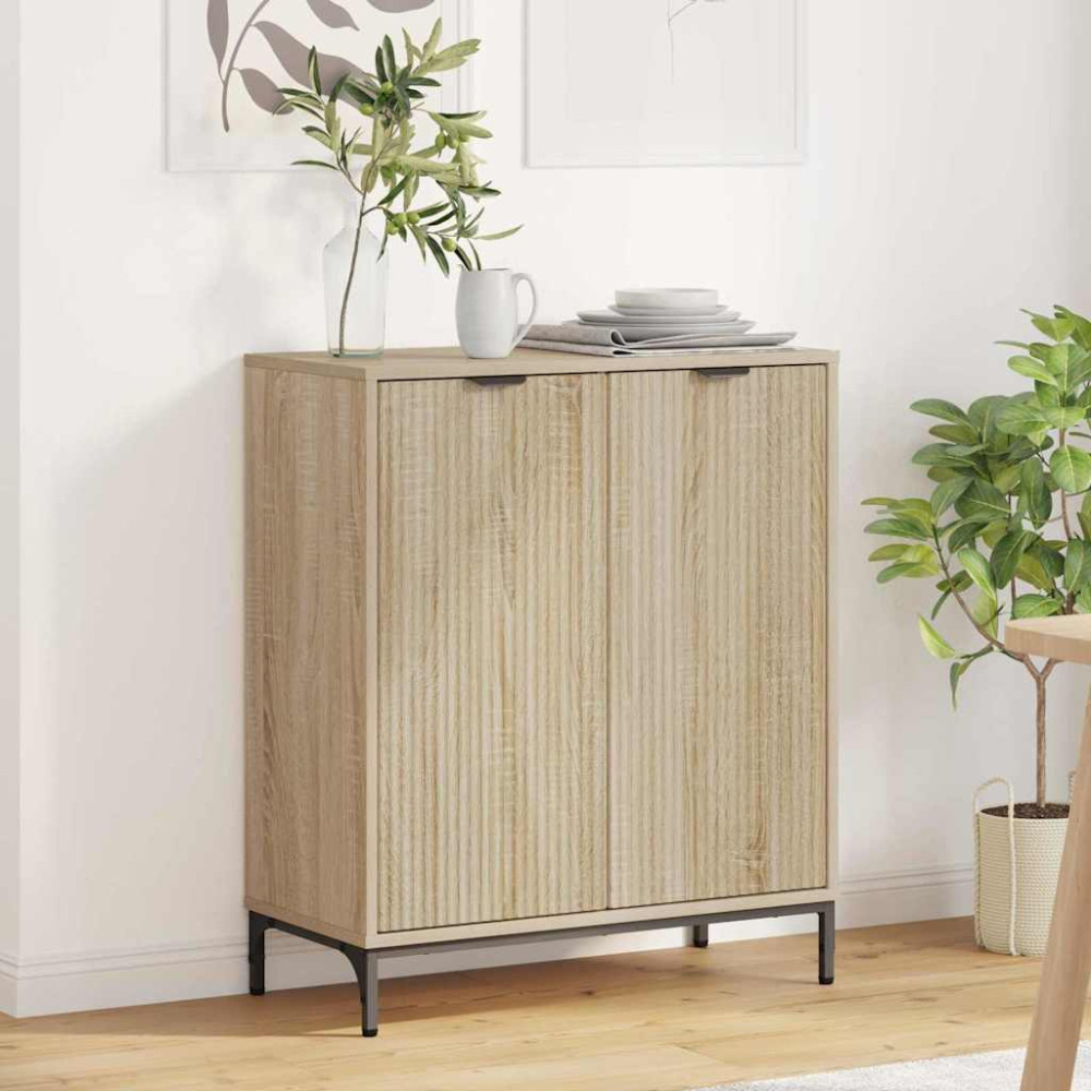 Produktbild för Sideboard Sonoma-ek 69,5 x 33 x 82 cm Konstruerat trä
