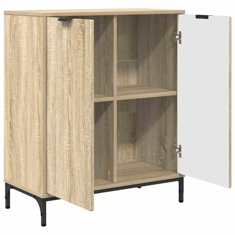 Produktbild för Sideboard Sonoma-ek 69,5 x 33 x 82 cm Konstruerat trä