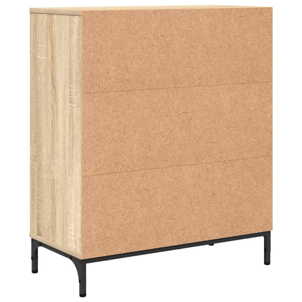 Produktbild för Sideboard Sonoma-ek 69,5 x 33 x 82 cm Konstruerat trä
