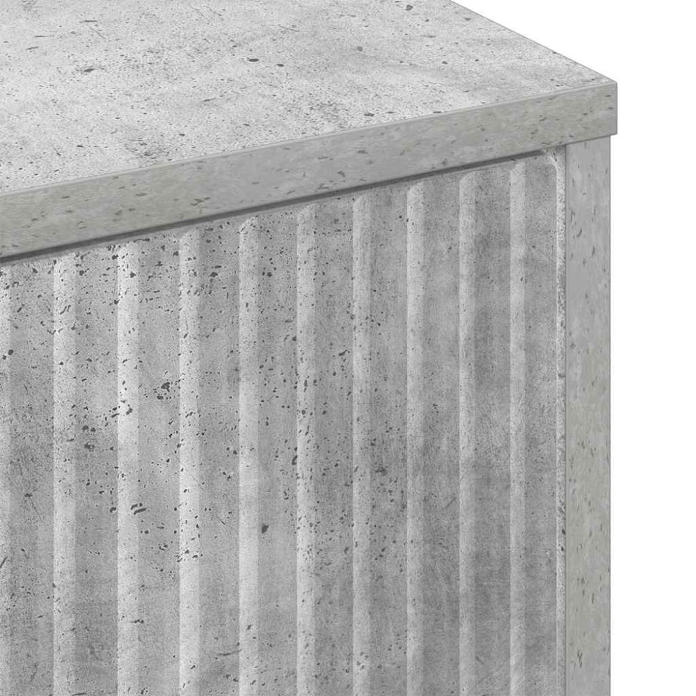 Produktbild för Sideboard Betonggrå 69,5 x 33 x 82 cm Konstruerat trä