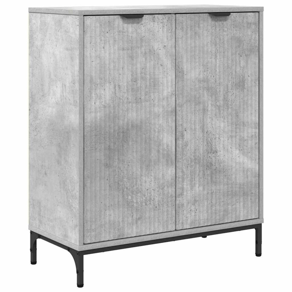 Produktbild för Sideboard Betonggrå 69,5 x 33 x 82 cm Konstruerat trä
