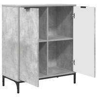 Produktbild för Sideboard Betonggrå 69,5 x 33 x 82 cm Konstruerat trä