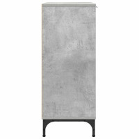 Produktbild för Sideboard Betonggrå 69,5 x 33 x 82 cm Konstruerat trä