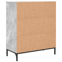 Produktbild för Sideboard Betonggrå 69,5 x 33 x 82 cm Konstruerat trä
