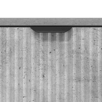 Produktbild för Sideboard Betonggrå 69,5 x 33 x 82 cm Konstruerat trä