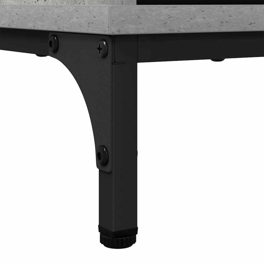 Produktbild för Sideboard Betonggrå 69,5 x 33 x 82 cm Konstruerat trä