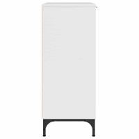 Produktbild för Sideboard Högblanka vita 69,5 x 33 x 82 cm Konstruerat trä
