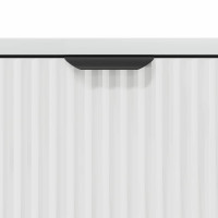 Produktbild för Sideboard Högblanka vita 69,5 x 33 x 82 cm Konstruerat trä
