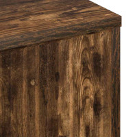 Produktbild för Sideboard Rökt ek 69,5 x 33 x 82 cm Konstruerat trä
