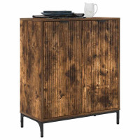 Produktbild för Sideboard Rökt ek 69,5 x 33 x 82 cm Konstruerat trä