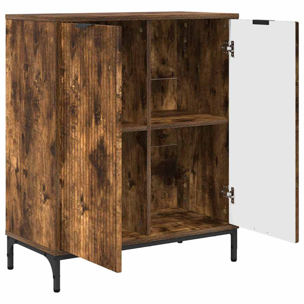 Produktbild för Sideboard Rökt ek 69,5 x 33 x 82 cm Konstruerat trä