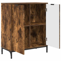 Produktbild för Sideboard Rökt ek 69,5 x 33 x 82 cm Konstruerat trä