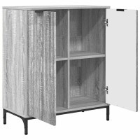 Produktbild för Sideboard Grå Sonoma 69,5 x 33 x 82 cm Konstruerat trä