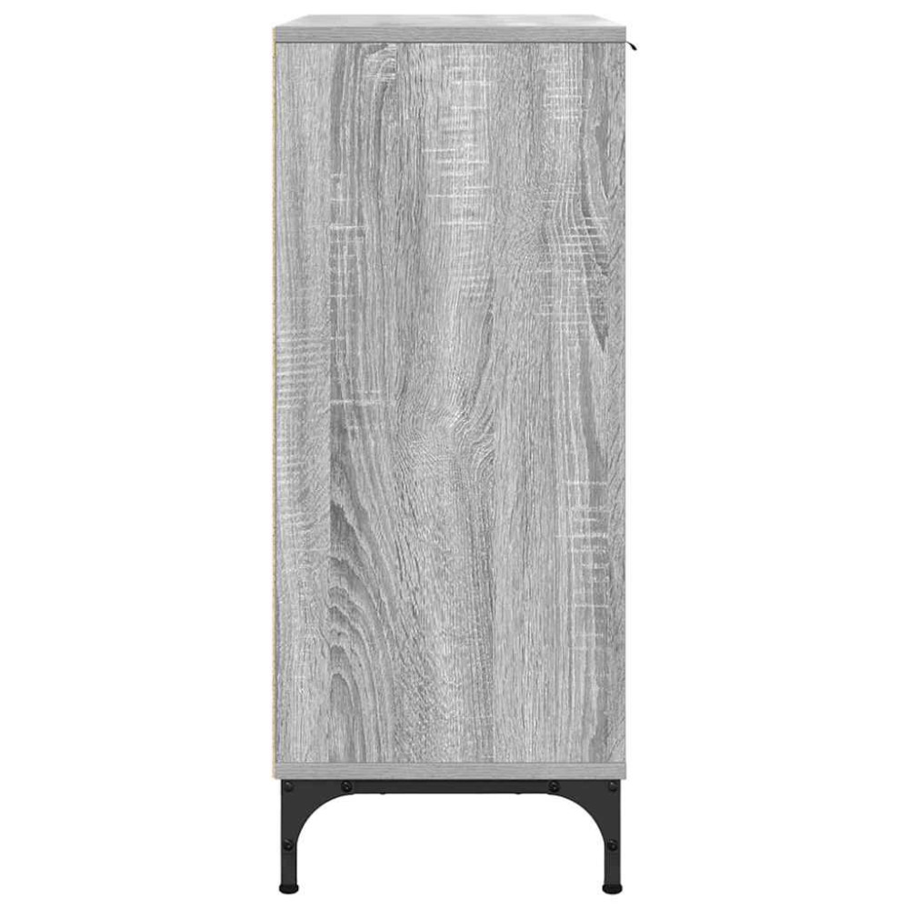 Produktbild för Sideboard Grå Sonoma 69,5 x 33 x 82 cm Konstruerat trä