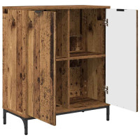 Produktbild för Sideboard Gammalt trä 69,5 x 33 x 82 cm Konstruerat trä