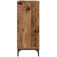 Produktbild för Sideboard Gammalt trä 69,5 x 33 x 82 cm Konstruerat trä