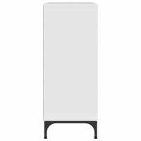 Produktbild för Sideboard Högblanka vita 79,5 x 33 x 82 cm Konstruerat trä