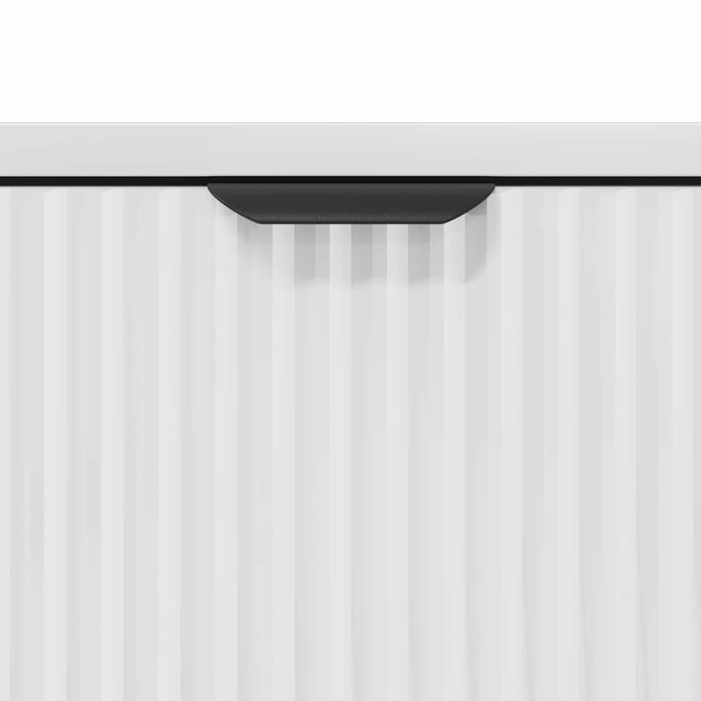 Produktbild för Sideboard Högblanka vita 79,5 x 33 x 82 cm Konstruerat trä