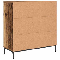 Produktbild för Sideboard Gammalt trä 79,5 x 33 x 82 cm Konstruerat trä