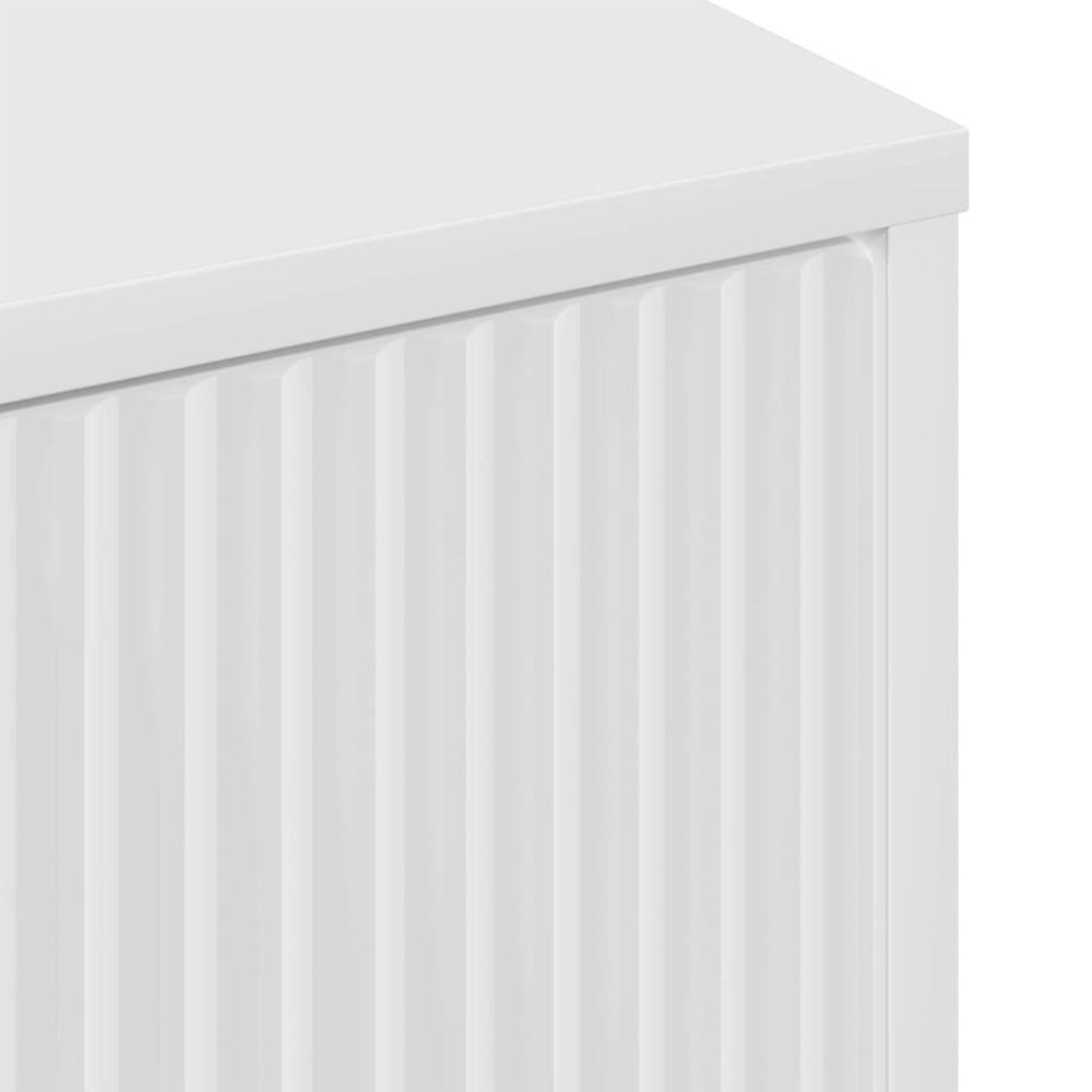 Produktbild för Kaffeebord med låda Vit 90 x 49 x 46 cm Konstruerat trä