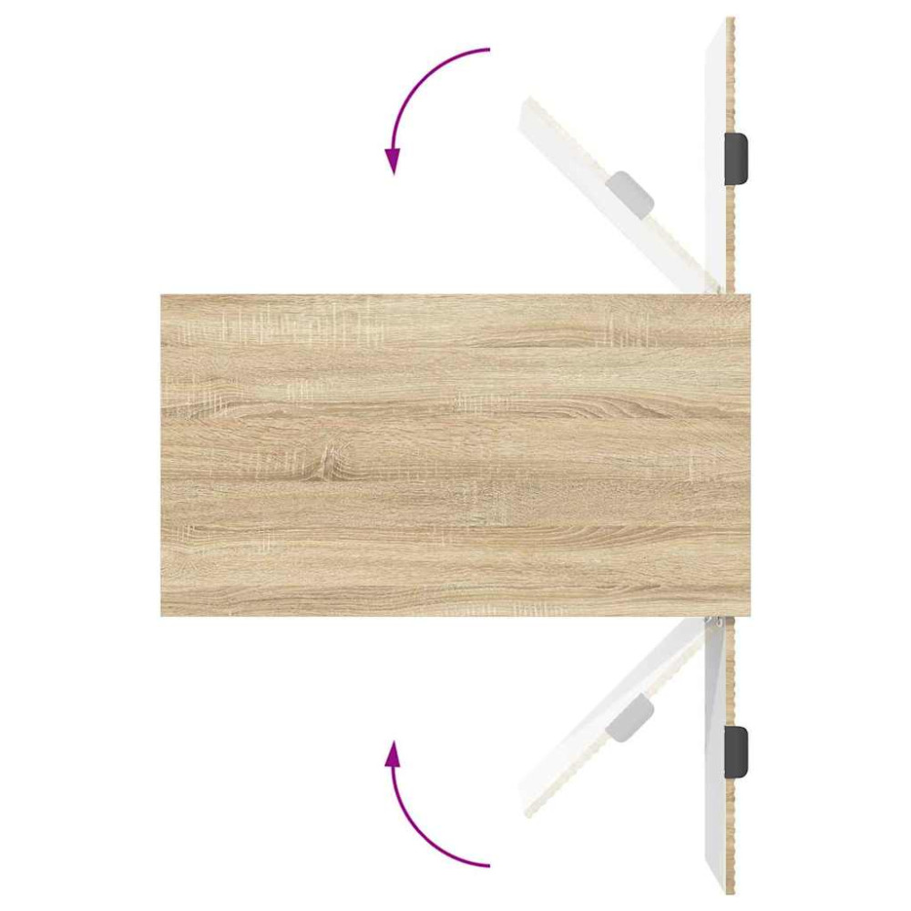 Produktbild för Kaffeebord med låda Sonoma-ek 90 x 49 x 46 cm Konstruerat trä