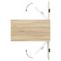 Produktbild för Kaffeebord med låda Sonoma-ek 90 x 49 x 46 cm Konstruerat trä