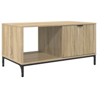 Produktbild för Kaffeebord med låda Sonoma-ek 90 x 49 x 46 cm Konstruerat trä
