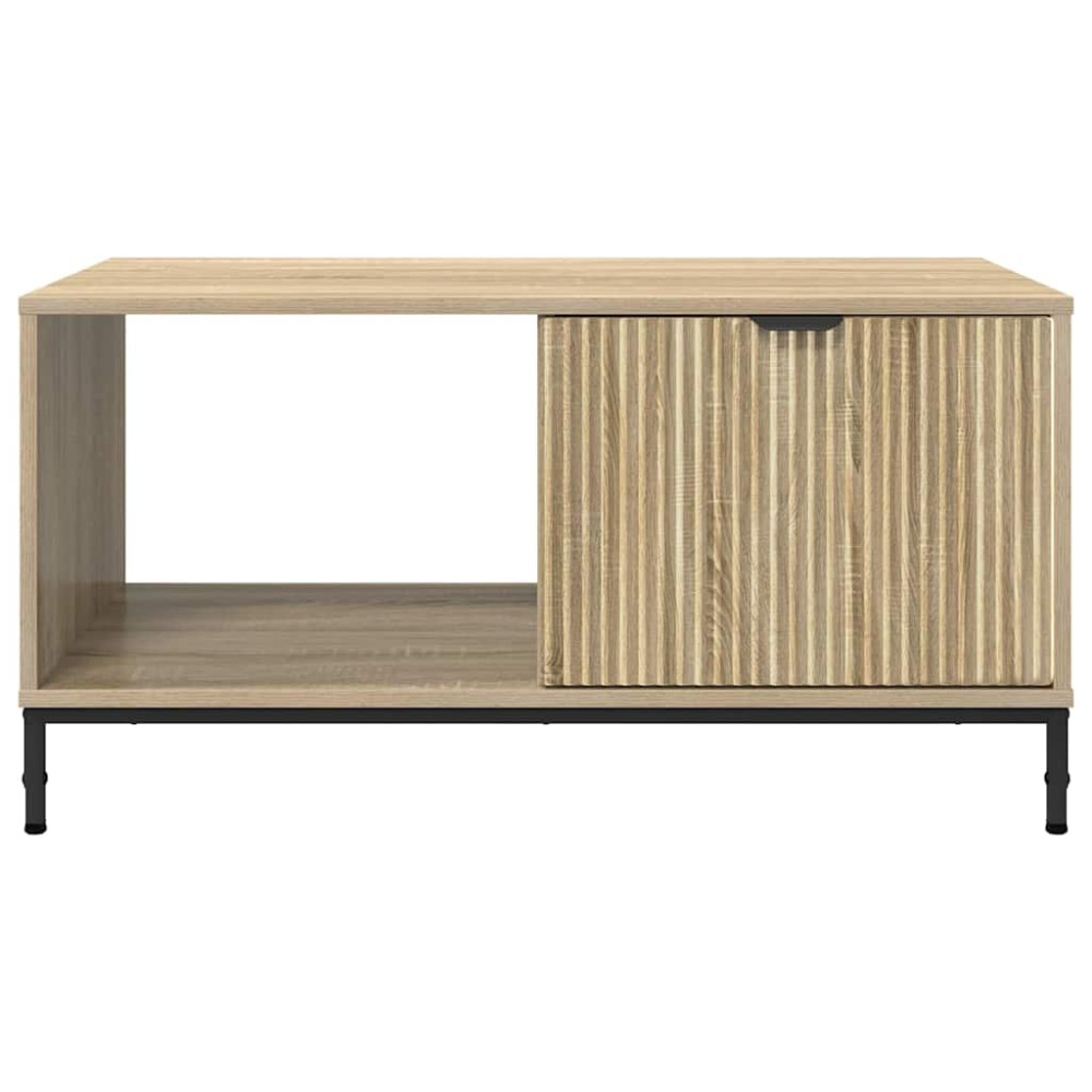 Produktbild för Kaffeebord med låda Sonoma-ek 90 x 49 x 46 cm Konstruerat trä