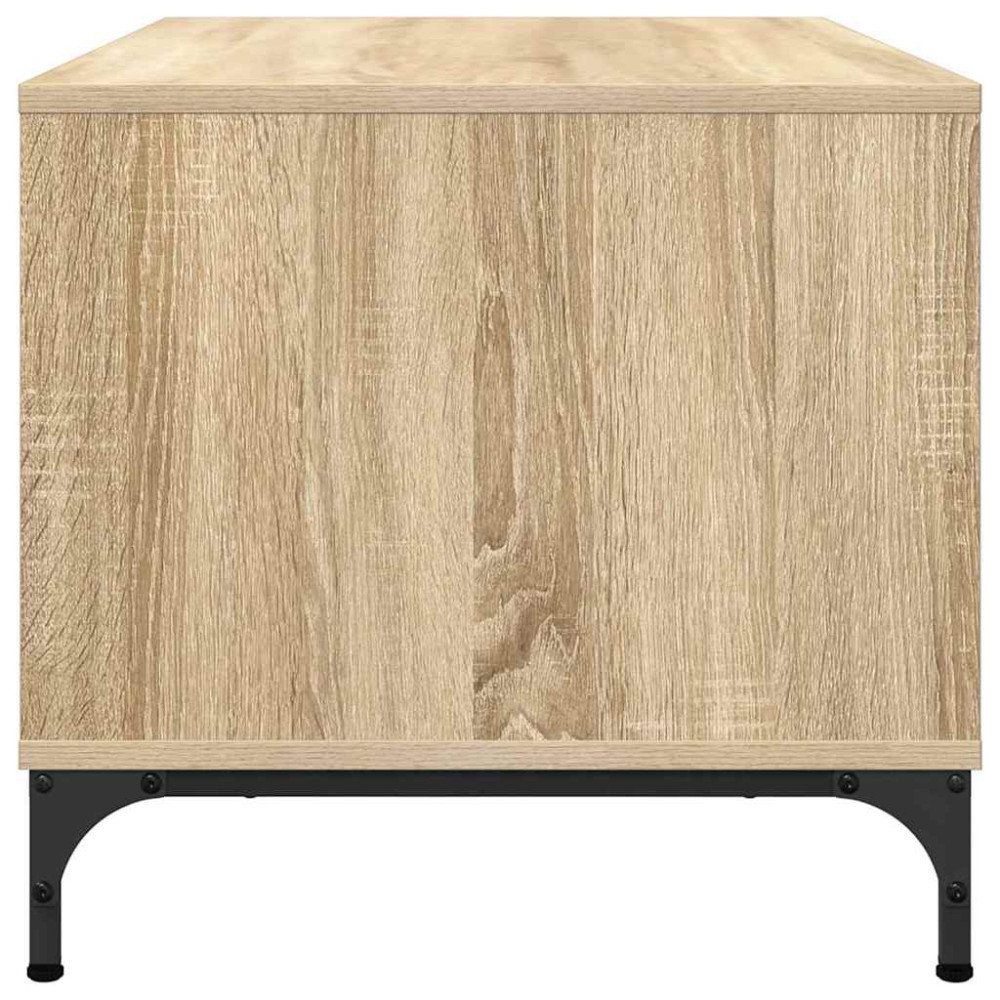 Produktbild för Kaffeebord med låda Sonoma-ek 90 x 49 x 46 cm Konstruerat trä