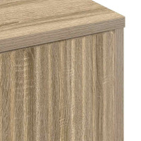 Produktbild för Kaffeebord med låda Sonoma-ek 90 x 49 x 46 cm Konstruerat trä