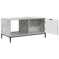 Produktbild för Kaffeebord med låda Betonggrå 90 x 49 x 46 cm Konstruerat trä
