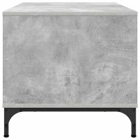 Produktbild för Kaffeebord med låda Betonggrå 90 x 49 x 46 cm Konstruerat trä