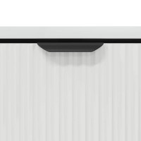 Produktbild för Kaffeebord Högblanka vita 90 x 49 x 46 cm Konstruerat trä