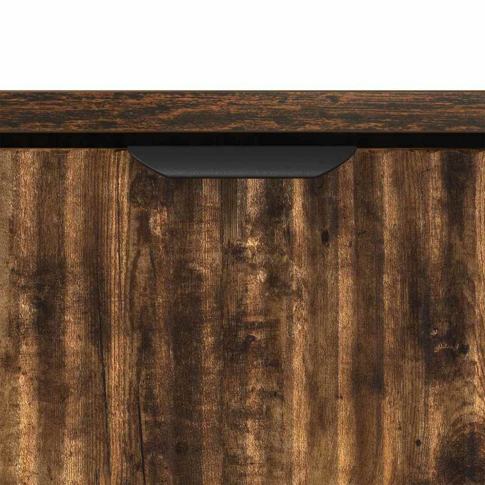 Produktbild för Kaffeebord med låda Rökt ek 90 x 49 x 46 cm Konstruerat trä