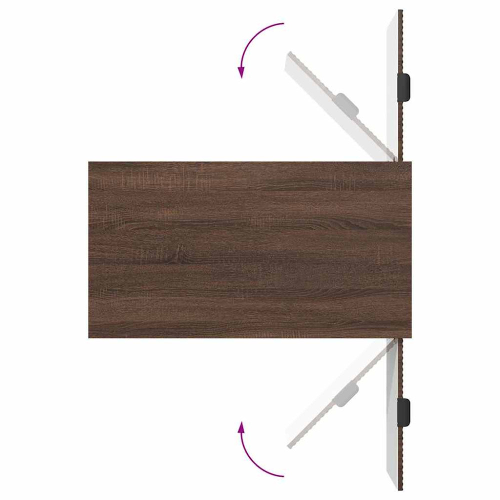Produktbild för Kaffeebord med låda Brun Ek 90 x 49 x 46 cm Konstruerat trä
