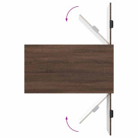 Produktbild för Kaffeebord med låda Brun Ek 90 x 49 x 46 cm Konstruerat trä