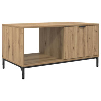 Produktbild för Kaffeebord med låda Artisan Ek 90 x 49 x 46 cm Konstruerat trä